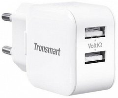 Сетевое зарядное устройство Tronsmart W02 Dual Port USB Wall Charger White