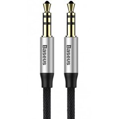 Аудiо-кабель Baseus Yiven Audio Cable M30 1.5M Silver+Black (CAM30-CS1)