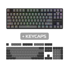 Клавіатура з кейкапами DARK PROJECT (DPO-KD-87A-006400-GRD+KS-46) (чорно-сірі)