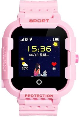 Дитячий смарт-годинник UWatch KT03 Kid sport smart watch Pink