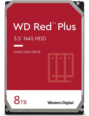Внутрішній жорсткий диск Western Digital Red Plus 8TB 7200rpm 256МB WD80EFBX 3.5 SATA III