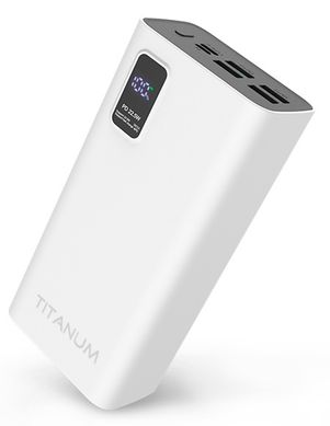 Універсальна мобільна батарея Titanum 728S 30000mAh 22.5W White