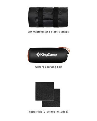 Надувний матрас KingCamp Super Comfort Single (KM1905) Black