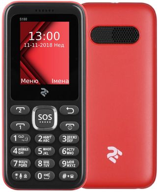 Мобільний телефон 2E S180 DUALSIM Red