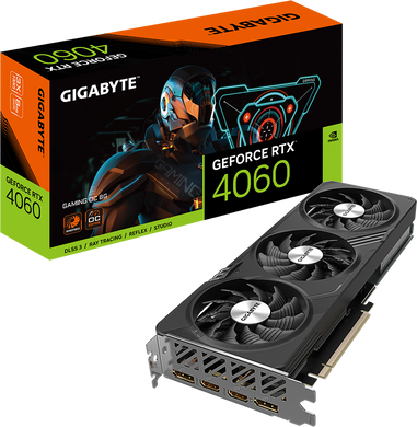 Відеокарта GIGABYTE GeForce RTX 4060 GAMING OC 8G (GV-N4060GAMING OC-8GD)