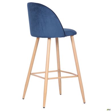 Барний стілець AMF Bellini Бук/Blue velvet (545881)