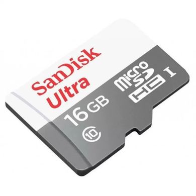 Карта пам'яті microSDHC 16Gb SanDisk Ultra (class 10) + Adapter SD