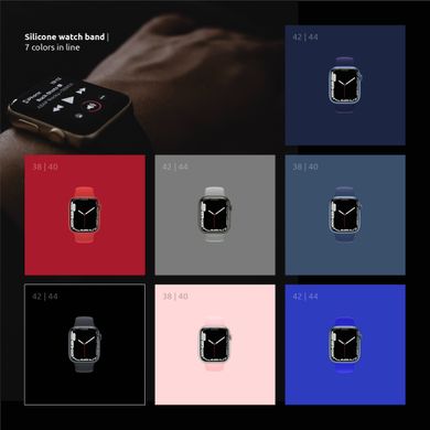Ремінець Intaleo Silicone для Apple Watch 38/40 mm (Pink) (1283126494338)