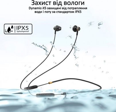 Навушники Promate Bluetooth 5 Dynamic-X5 IPX5 Black (dynamic-x5.black)