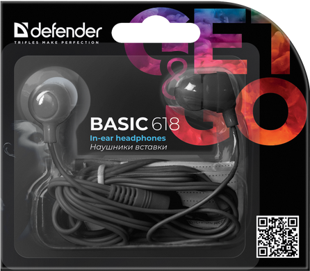 Навушники Defender Basic 618 Black