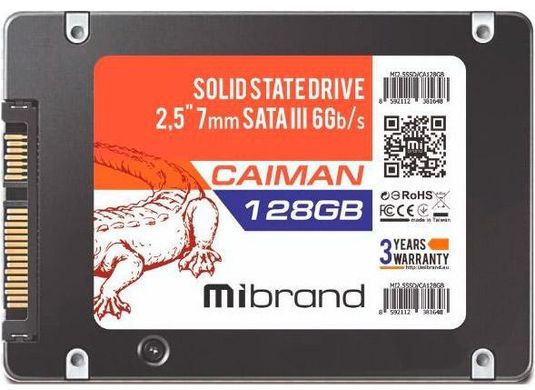 SSD накопичувач Mibrand Caiman 128 GB (MI2.5SSD/CA128GB)
