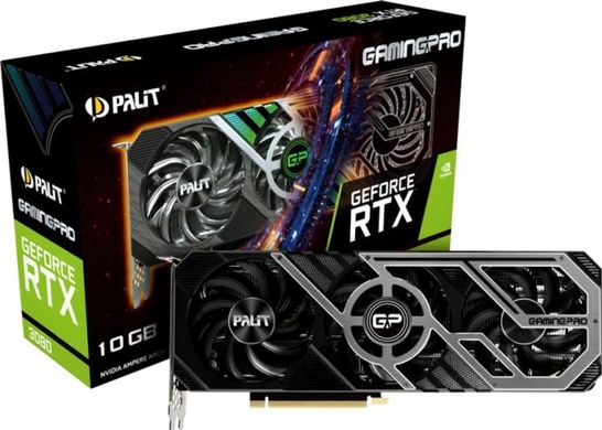 Видеокарта Palit GeForce RTX 3080 GamingPro V1 (NED3080019IA-132AA/LHR)