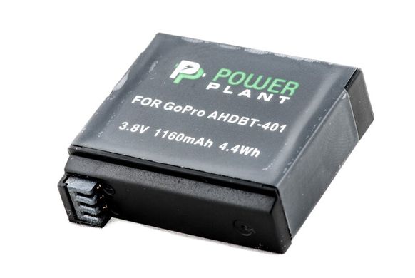 Аккумулятор PowerPlant для GoPro AHDBT-401 1160mAh