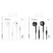 Наушники HOCO M101 Crystal joy wire-controlled earphones with microphone Black