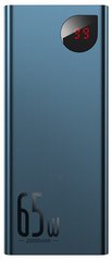 Универсальная мобильная батарея Baseus Adaman Metal Digital Display 20000mAh 65W Blue (PPIMDA-D03)
