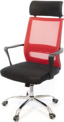 Офісне крісло для керівника Аклас Крокус CH TILT Чорний Червоний