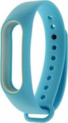 Ремінець UWatch Double Color Replacement Silicone Band For Xiaomi Mi Band 2 Blue/White Line