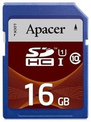 Карта пам'яті Apacer SDHC 16GB (AP16GSDHC10U1-R)