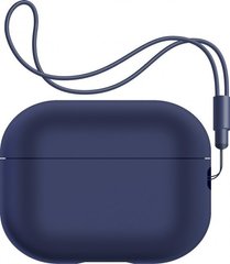 Чохол ArmorStandart Silicone Case with straps для Apple Airpods Pro 2 Dark Blue (ARM68609)