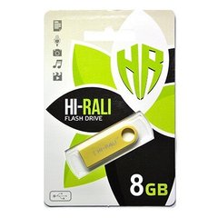 Флешка Hi-Rali USB 8GB Shuttle Series Gold (HI-8GBSHGD)