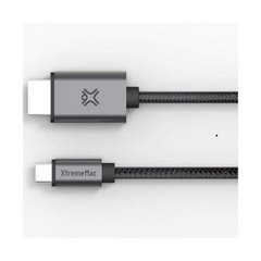 Перехідник XtremeMac Type-C to HDMI Nylon Cable Space Gray (1 m) (XWH-UCH-13)