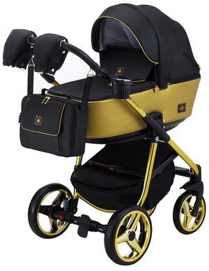 Дитяча коляска 2 в 1 Adamex Barcelona Polar (Gold) BR619 (624635)