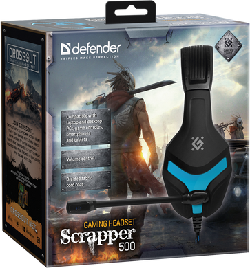 Наушники Defender Scrapper 500 Blue-Black (64501)