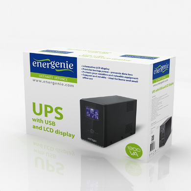 Джерело безперебійного живлення EnerGenie EG-UPS-033 1200VA LCD (EG-UPS-033) (U0101055)