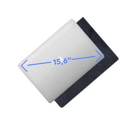 Фетрова обкладинка Airon Premium для ноутбука 15,6" Black (4822356710623)
