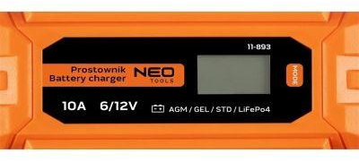 Интеллектуальное зарядное устройство NEO Tools 11-893
