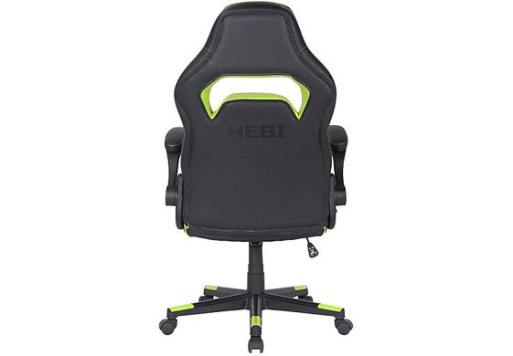 Комп'ютерне крісло для геймера 2E Hebi black/green (2E-GC-HEB-BK)
