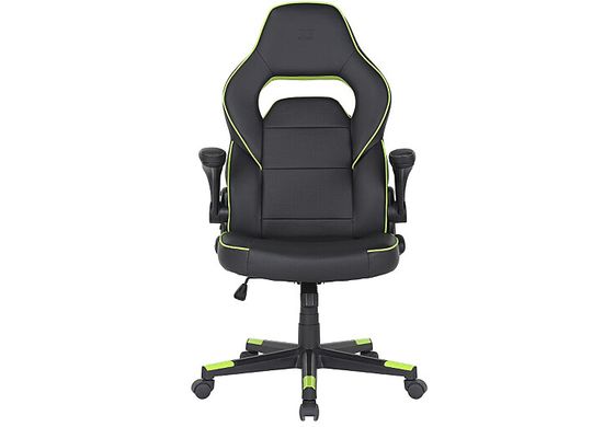 Комп'ютерне крісло для геймера 2E Hebi black/green (2E-GC-HEB-BK)