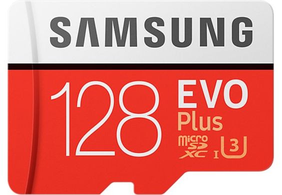 Samsung EVO Plus microSDXC UHS-I 128GB сlass10 + SD адаптер (MB-MC128GA/RU)
