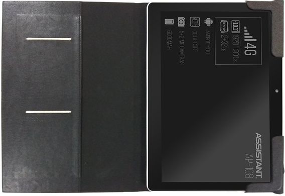Чехол-книжка для планшета Assistant AP 108 Cetus Black