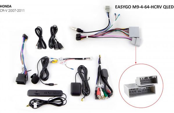 Штатна автомагнітола EasyGo M9-4-64-HCRV QLED