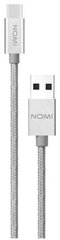 Дата-кабель Nomi DCM 30c USB Type-C 3м Silver