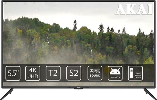 Телевізор Akai UA55LEP1UHD9+Bluetooth Voice Remote Control