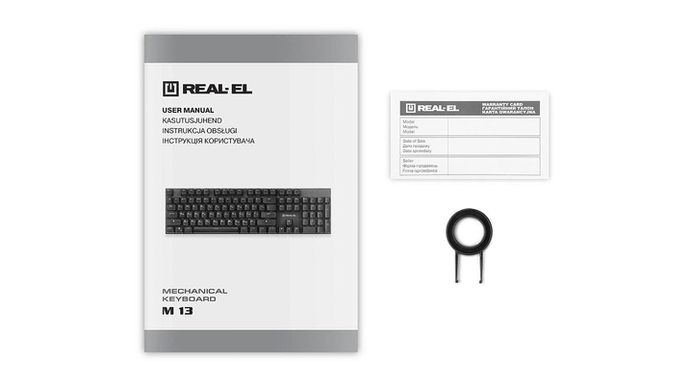 Клавиатура REAL-EL M 13 Grey