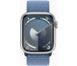 Apple Watch Series 9 GPS 41mm Silver Aluminium Case with Winter Blue Sport Loop (MR923QP/A)