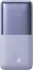 Універсальна мобільна батарея Baseus Bipow Pro Digital Display 20W 10000 mAh Violet (PPBD040105)