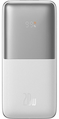 Універсальна мобільна батарея Baseus Bipow Pro Digital Display 20W 10000 mAh White (PPBD040102)