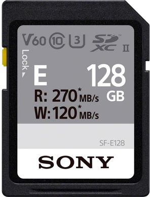 Карта пам'яті Sony 128GB SDXC C10 UHS-II U3 V60 R270/W120MB/s (SFE128.AE)