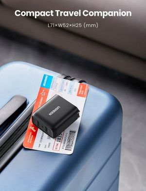 Зарядное устройство Ugreen CD161 2xUSB 36W (USB A QC 3.0) Fast Charger черный