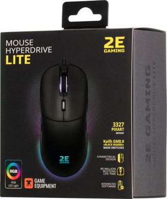 Мышь 2E GAMING HyperDrive Lite RGB Black (2E-MGHDL-BK)