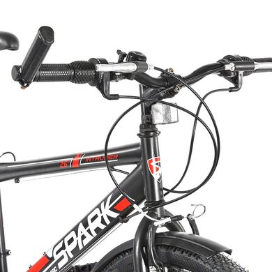 Велосипед Spark Intruder 26-ST-18-ZV-V чорний з червоним (148489)