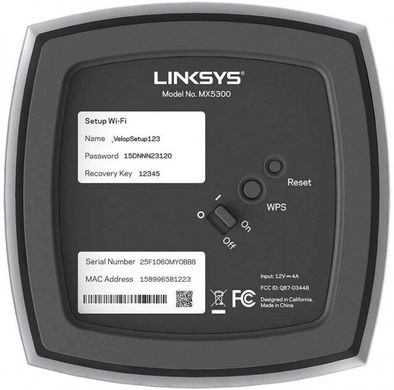 Wi-Fi роутер Linksys VELOP MX5300