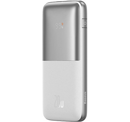 Универсальная мобильная батарея Baseus Bipow Pro Digital Display 20W 10000 mAh White (PPBD040102)