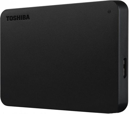 Зовнішній жорсткий диск Toshiba Canvio Basics + USB-C адаптер 1TB HDTB410EK3ABH 2.5" USB 3.2 Gen1 External Black (HDTB410EK3ABH)
