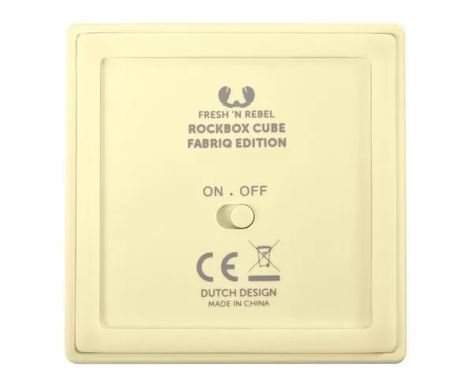 Портативная акустика Fresh 'N Rebel Rockbox Cube Fabriq Edition Bluetooth Speaker Buttercup (1RB1000BC)