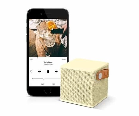 Портативна акустика Fresh 'N Rebel Rockbox Cube Fabriq Edition Bluetooth Speaker Buttercup (1RB1000BC)
